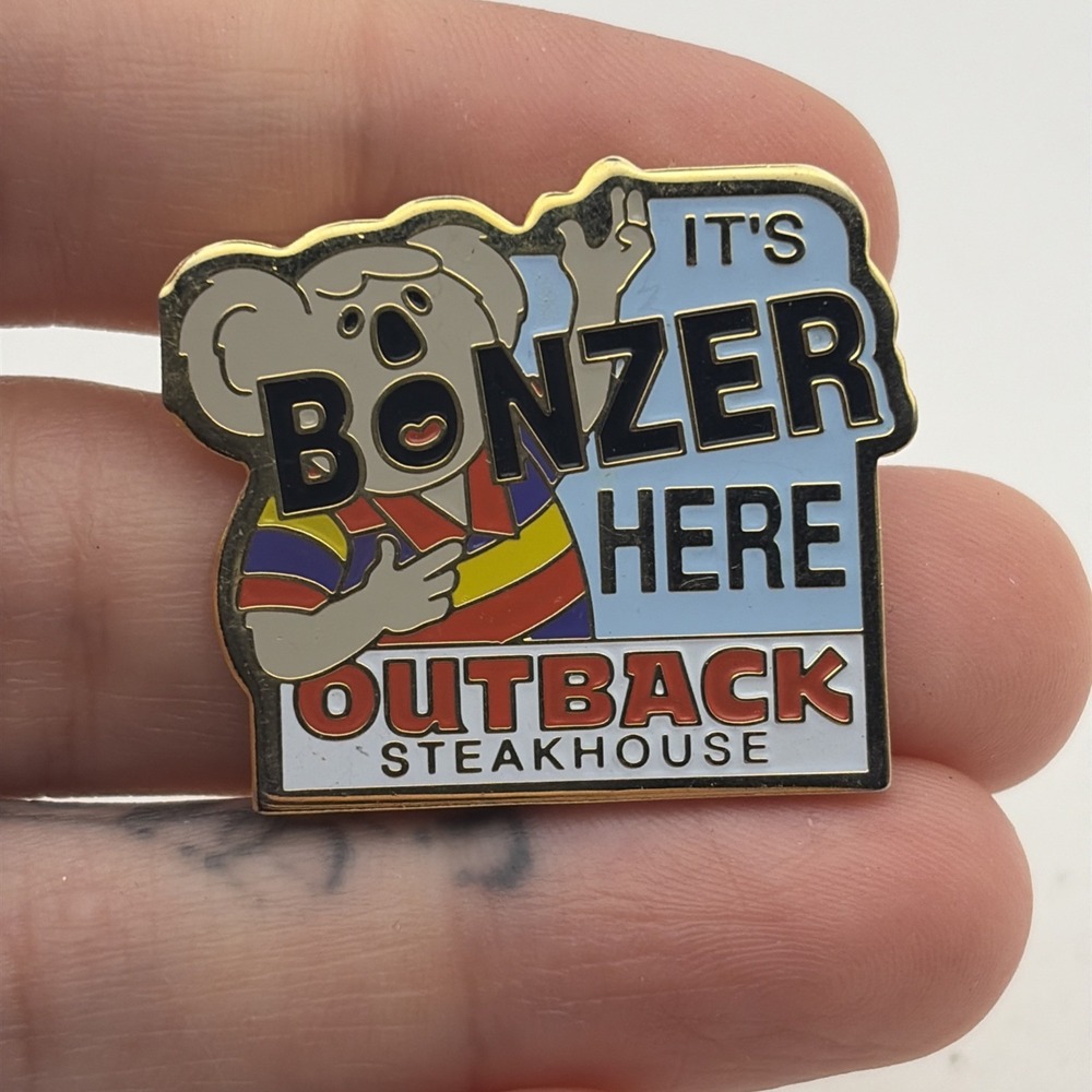 Outback Steakhouse It’s Bonzer Here Koala Lapel Hat Pin